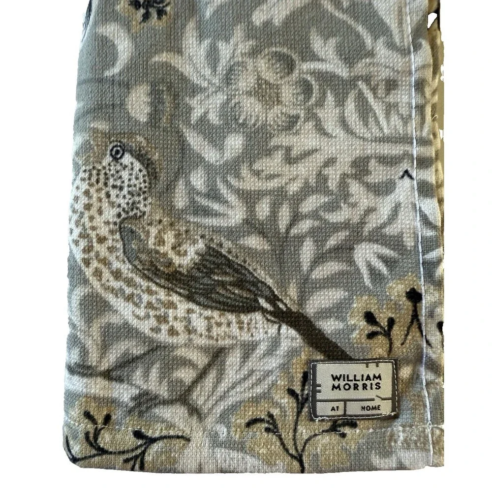 William Morris & Co Set of 2 Kitchen Dish Towels Strawberry Thief Putty Cotton